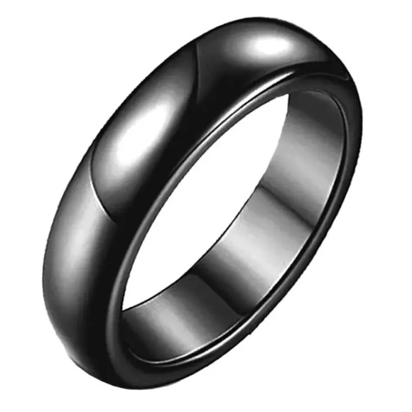 Hematite therapy ring magnetic healing protection oxygen pain circulation health - Picture 1 of 3